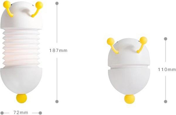 Actual product image Ninimi Night Light LED Caterpillar