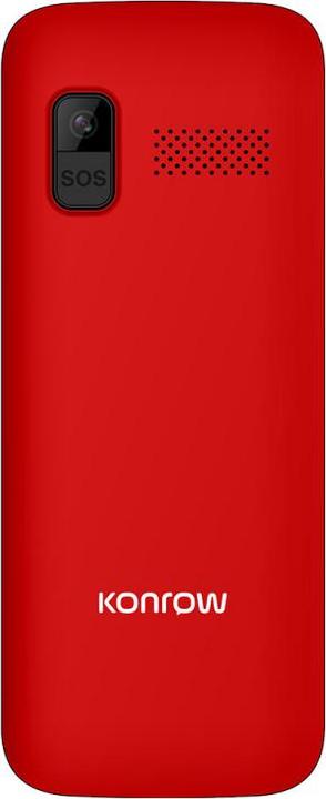 Actual product image Konrow Senior 280 Next 4G (2.8" - Dual Sim - With Charging Station) Red