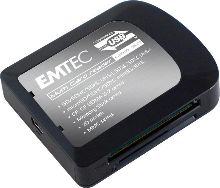 Produktbild Emtec Kartenleser 76-in-1 ( MS, SD, xD, CF, microSD, MS Micro, SDXC, microSDXC ) (USB)