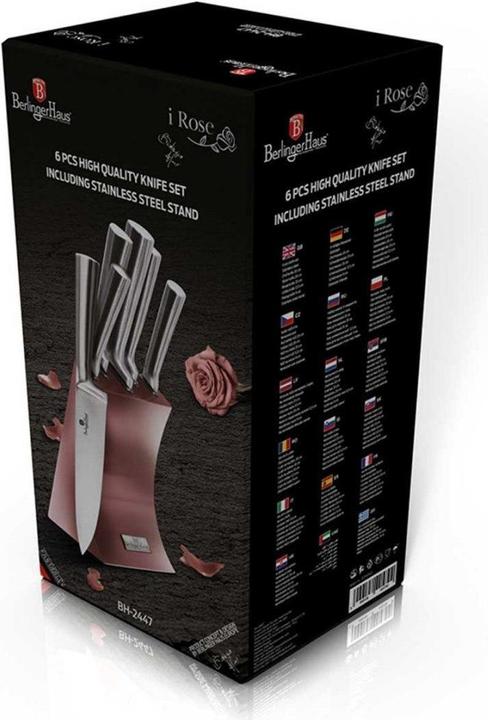 Actual product image BerlingerHaus Knife set with stand BH-2447 (20 cm)