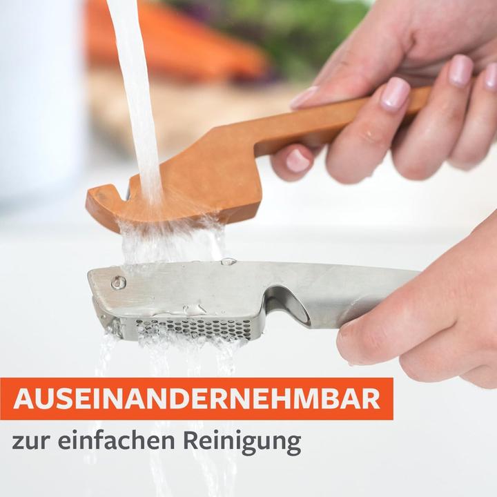 Actual product image Full Circle Home Knoblauchpresse Easy-Clean Crushed It