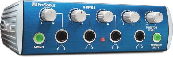 Produktbild PreSonus HP4 Kopfhörerverstärker mit Kopfhörer