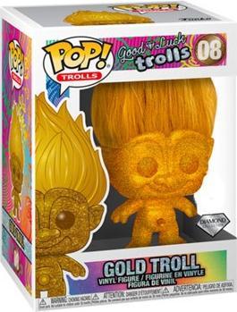 Produktbild Funko Pop Diamond Good Luck Trolls Gold Troll Doll Limitierte Auflage