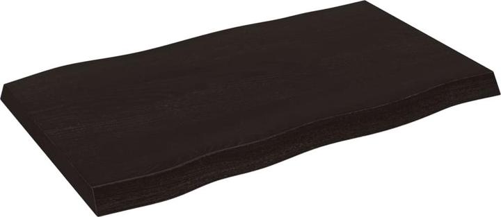 Image du produit VidaXL Tischplatte 100x60x6 cm Massivholz Eiche Behandelt (100 x 60 x 6 cm)