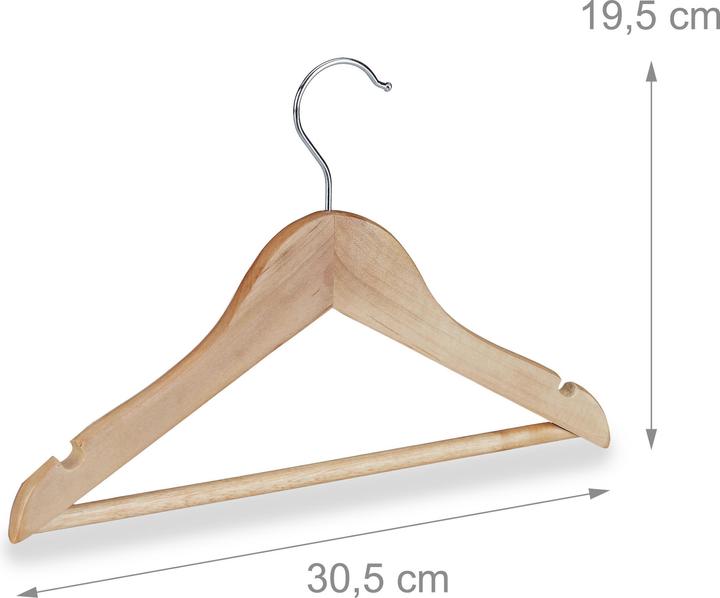 Actual product image Relaxdays Kids' Coat Hanger Set of 20 (20 x)