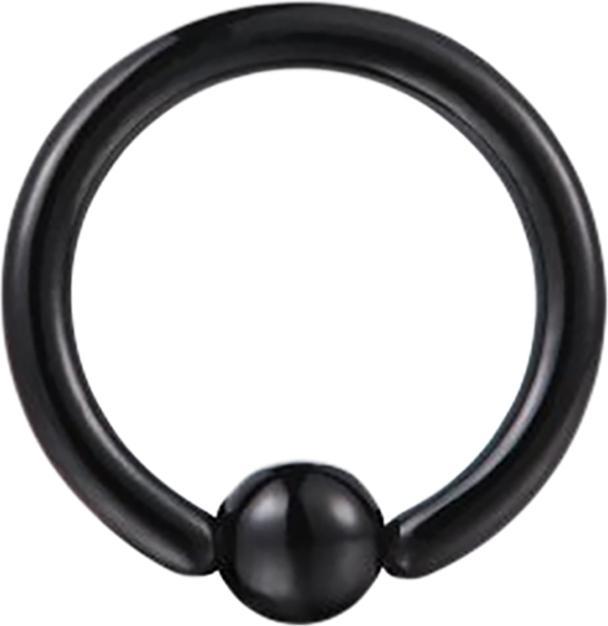 Produktbild Star Piercing Ball Closure Ring Absolute Black (Chirurgenstahl 316L, ohne Messing)