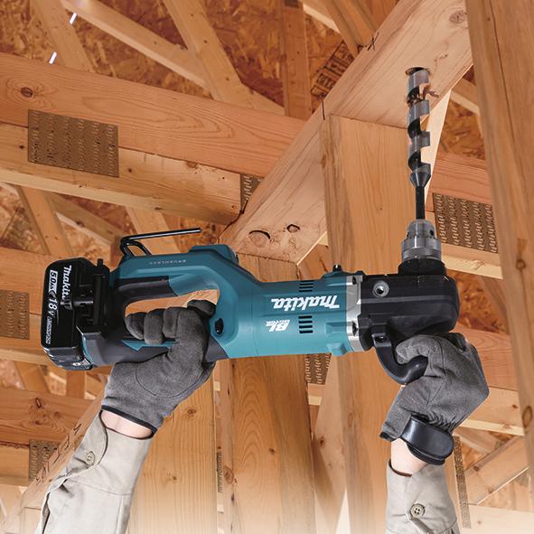 Image du produit Makita Perceuse d'angle sans fil 18V DDA450ZK (Fonctionnement sur batterie)