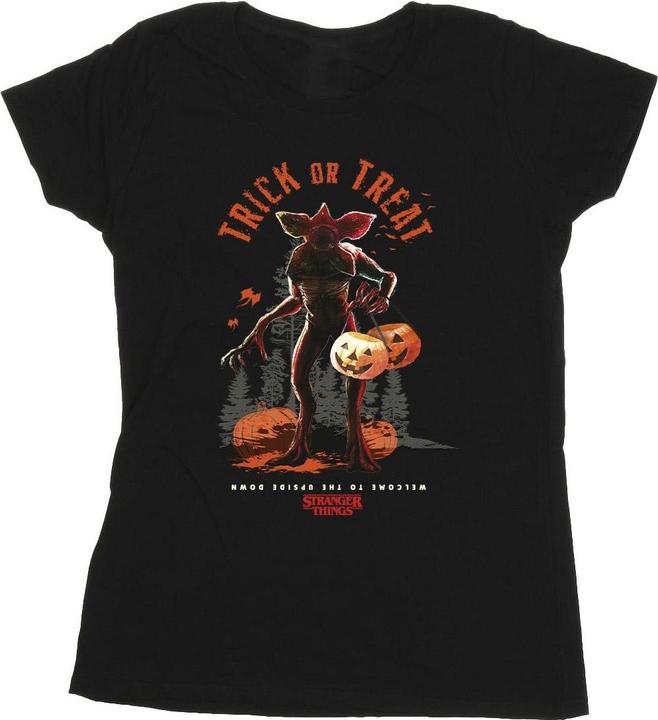 Image du produit Netflix - T-shirt STRANGER THINGS TRICK OR TREAT DEMAGORGON - Femme (L)