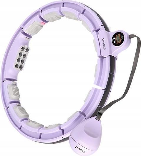 Actual product image HMS Hula Hop HHM13 with magnets weight and counter purple (40 cm, 400 g)
