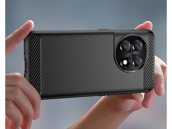 Actual product image Screenguard Carbon Brushed Soft TPU Case (OnePlus 11)