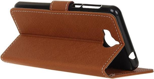 Actual product image MU Classic Leather cover with cross pattern (Huawei Y6 (2017), Huawei Y5 (2017))