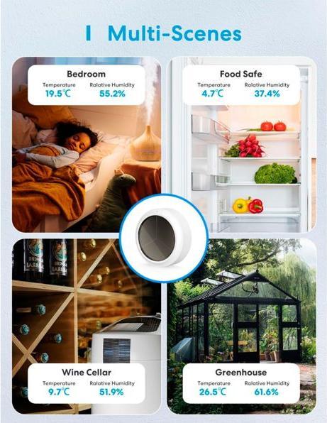 Actual product image Meross Smart temperature/humidity sensor (without hub)
