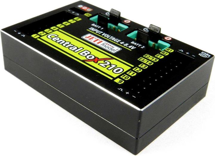 Actual product image Jeti Battery backer Central Box 210 + 2x Rsat2 + Magentic SW