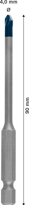 Image du produit Bosch Professional Zubehör Foret EXPERT HEX-9 HardCeramic, 4 x 90 mm (4 mm)