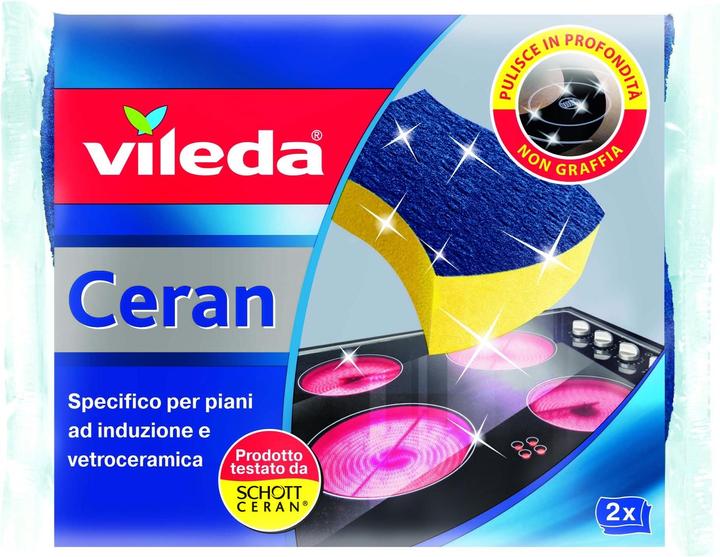 Image du produit Vileda Éponge Ceran pour cuisinières à induction et surfaces en céramique, paquet de 2 (2 pcs)