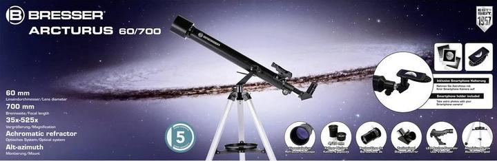 Productafbeelding Bresser Arcturus 60/700 AZ refractietelescoop carbon ontwerp