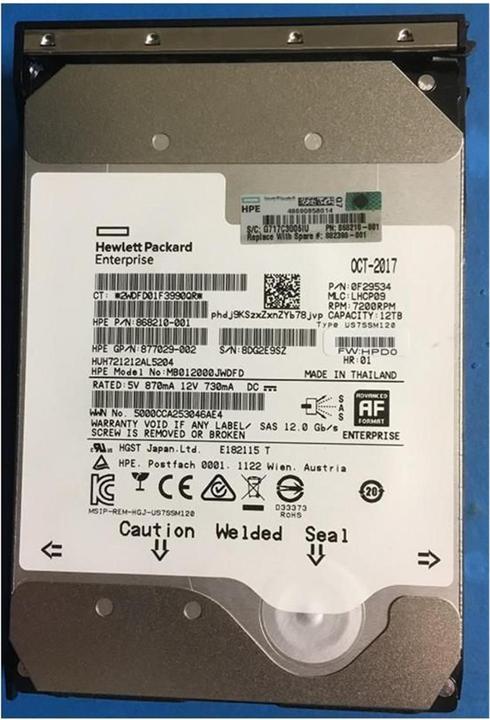 Produktbild HPE DRV HDD 12TB 7.2K LFF (12 TB, 3.5")