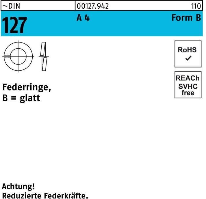 Produktbild Federring DIN 127 B 22 A 4