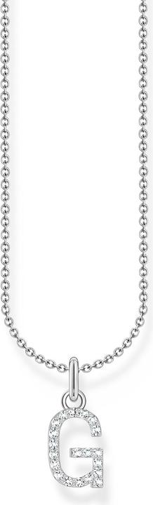 Produktbild Thomas Sabo Kette mit Buchstaben-Anhänger G Silber (925er Silber, 38 - 45 cm)