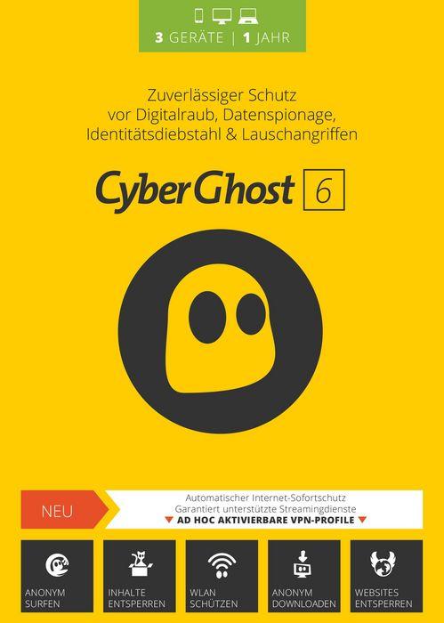 Image du produit S.A.D. CyberGhost VPN 6 (3 Utilisateur, 12 mois)