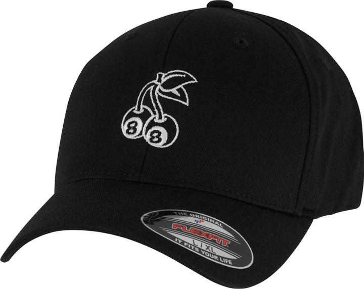 Actual product image Flexfit 8Ball Cherry Patch Wooly Combed Cap - 186923 (XL)