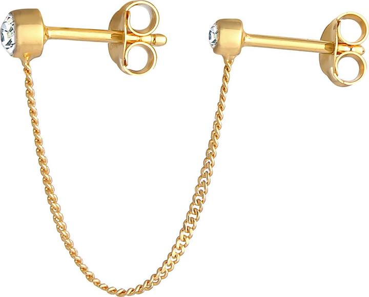 Image du produit Elli Boucles d'oreilles doubles cristaux argent 925 (Cristal de verre, Argent sterling 925)