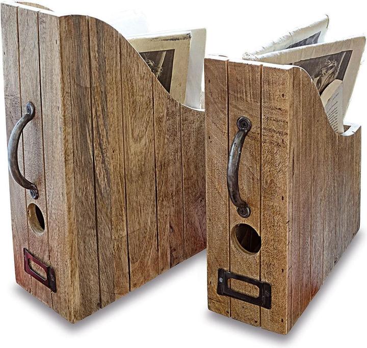 Immagine prodotto Loberon Set di 2 Cardfile marrone antico