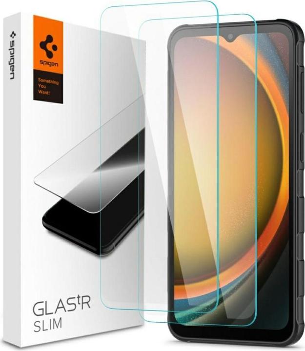 Immagine prodotto Spigen - Glas.tR Slim (2 pack) - Samsung Galaxy Xcover7 / Xcover7 Pro - Clear (2 Pezzo/i, Samsung Galaxy Xcover 7)