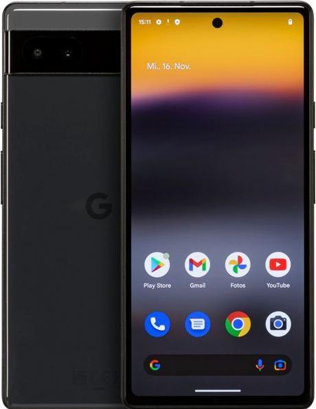 Produktbild Google Pixel 6a (128 GB, Charcoal, 6.10", SIM + eSIM, 12.20 Mpx, 5G)