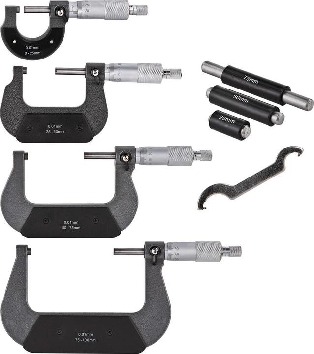 Produktbild Dema Präzisions-Mikrometer-Satz 4-tlg (mm)