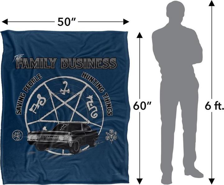 Actual product image Supernatural Saving People, Hunting Things Blanket (152 x 127 cm)