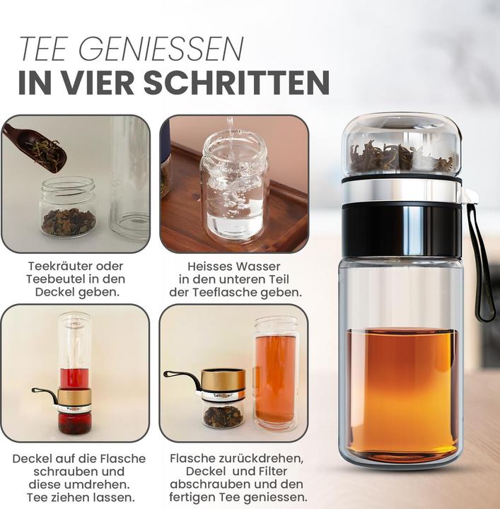 Actual product image Gewürzladen Näfels Drehbare Teeflasche (0.32 l)