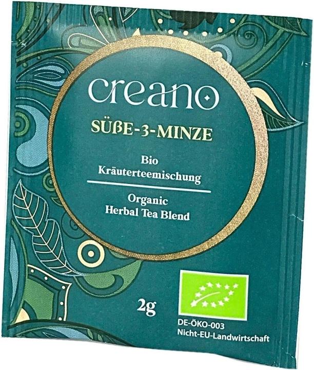 Image du produit Creano Thé Bio Sachets de Thé Doux 3 Menthe Paquet de 20 Sachets No.13 (83 g)