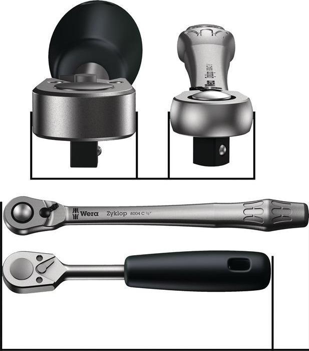 Image du produit Wera 8004 C Cliquet Zyklop Metal (1/2")
