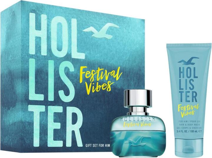 Hollister Festival Vibes Edt 50ml Hair And Body Wash 100ml (Eau de Toilette, 100 ml)