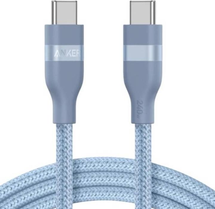 Immagine prodotto Anker Ultra Soft Kabel- USB-C zu USB-C - 240W - 0.9M - Blau (0.90 m, 240 W)