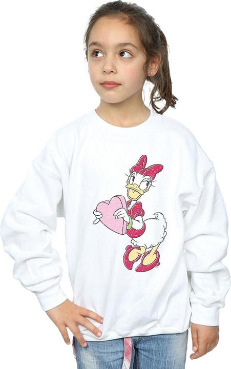 Produktbild Disney Daisy Duck Love Heart Sweatshirt Mädchen (140, 146)
