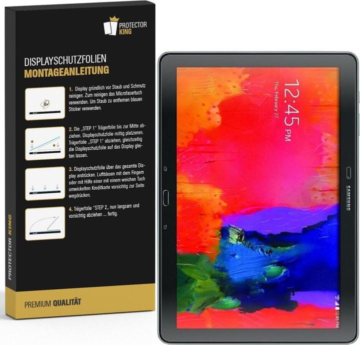 Produktbild Protectorking 4x Panzerfolie Anti-Shock matt entspiegelt (4 Stück, Galaxy Note Pro 12.2)