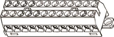 Image du produit Ensto Borne de raccordement 12x6 mm² HxLxL : 22x22x81, pour TS15 skinne 750V, lysegrå