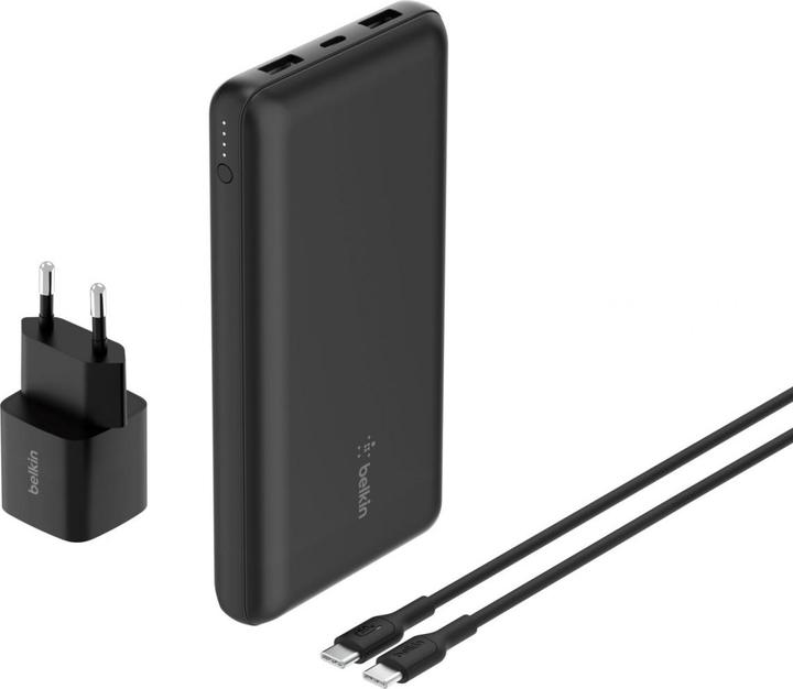 Produktbild Belkin BoostCharge Powerbank Set 20.000mAh USB-C Ladeg. BU042kqBK (20000 mAh, 25 W)