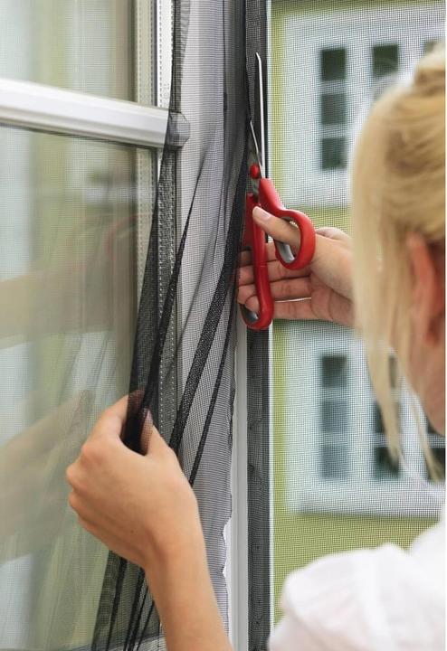 Actual product image tesa Insect screen COMFORT for windows, with Velcro tape, self-adhesive, without drilling (120 x 250 cm)