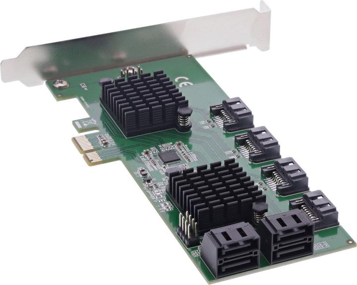 Produktbild InLine Schnittstellenkarte, 8x SATA 6Gb/s Controller, PCIe 2.0 (PCI-Express)