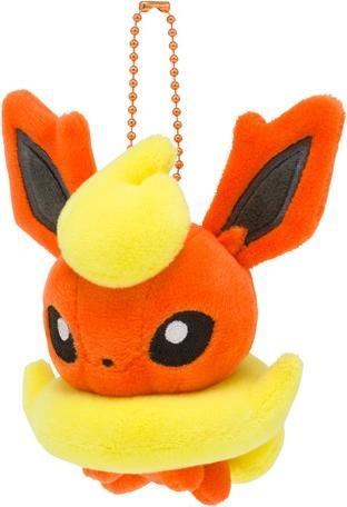 Pokémon Flareon Dolls Plush Mascot Key Chain - 12 cm
