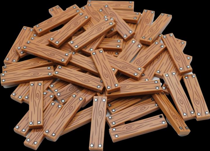 LEGO 1x4 Fliese Holzbrett Braun - 2431pb652 NEU! Menge 25x (2431, LEGO Zubehör)