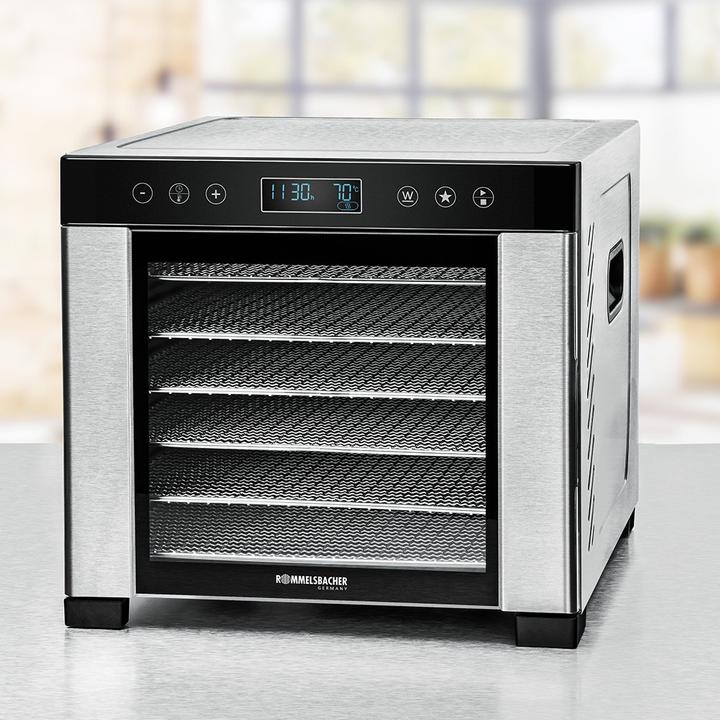 Actual product image Rommelsbacher D?rrautomat DA 950 (edelstahl/schwarz, 600 Watt, D?rrfl?che 30,5cm x 33cm pro Ebene)