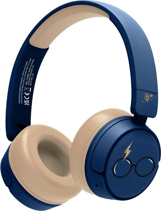 Immagine prodotto Cuffie senza fili per bambini/bambini Lightning Bolt & Glasses (ANC, 24 h, Senza fili)