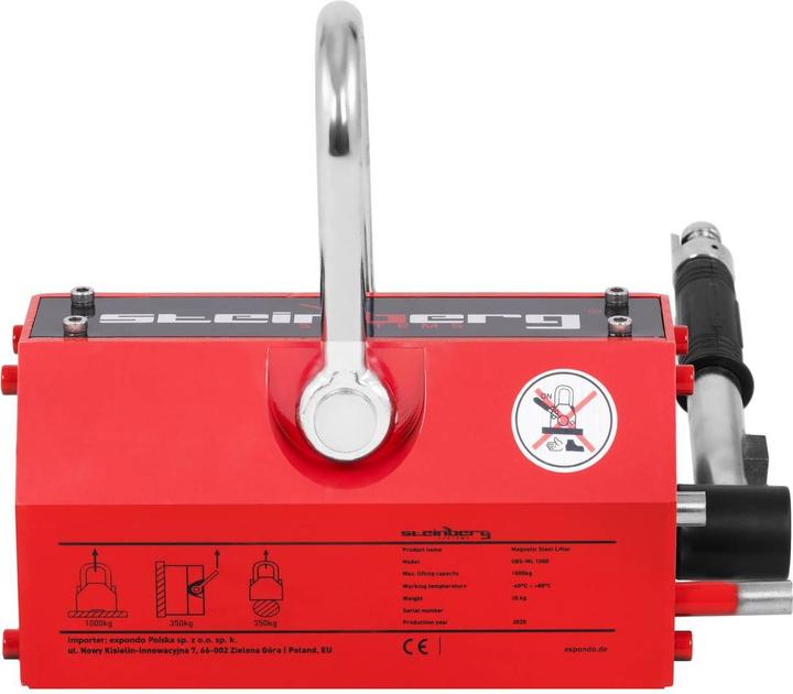 Produktbild Steinberg Magnetheber Lasthebemagnet HebeMagnet Kranmagnet Lastheber 1000 Kg (1 x)