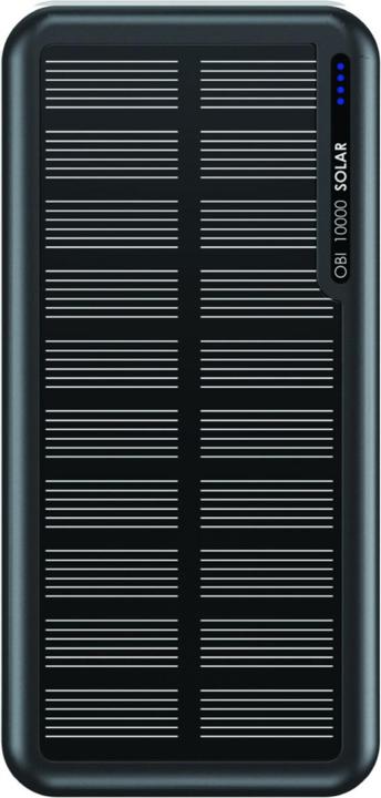 Actual product image Boompods Obi 10,000mAh Solar Powerbank - Black (10000 mAh)
