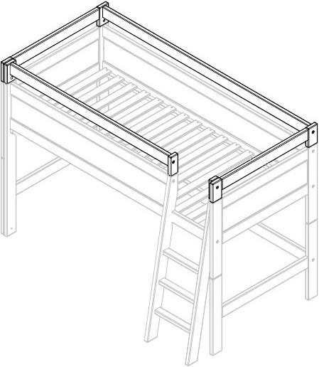 Immagine prodotto Lifetime Kidsrooms Estensione di sicurezza anteriore aperta per scala inclinata (1620.60 cm)
