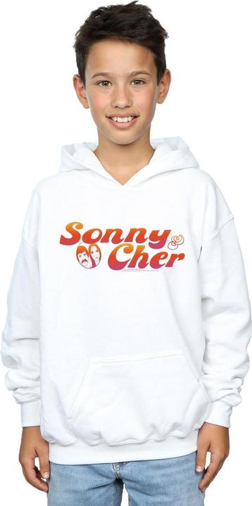 Actual product image Sonny & Cher Boys Gradient Logo Hoodie (116)